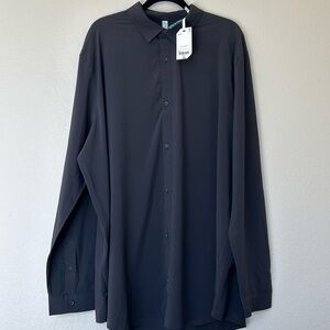 Stylus Black Dress Shirt Size 2XLT New Business Casual or Formal  Button Down